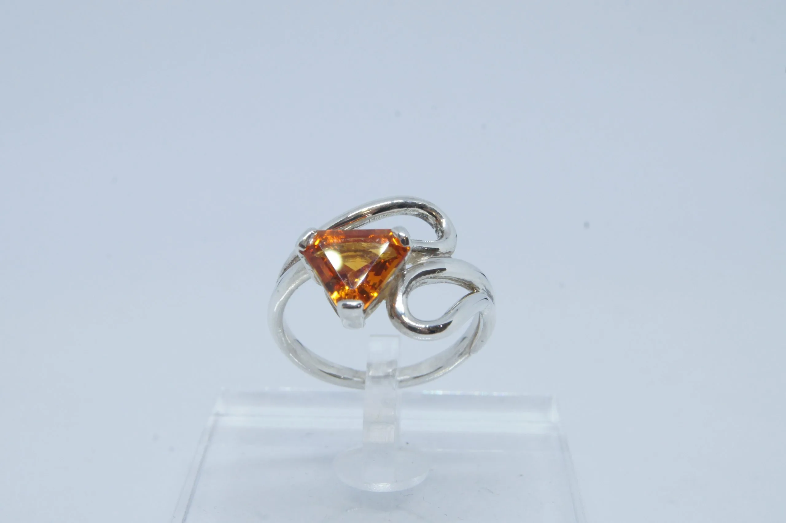 BAGUE CITRINE FANCY TRIANGLE