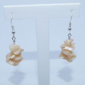 Boucle d'Oreille argent et nacre