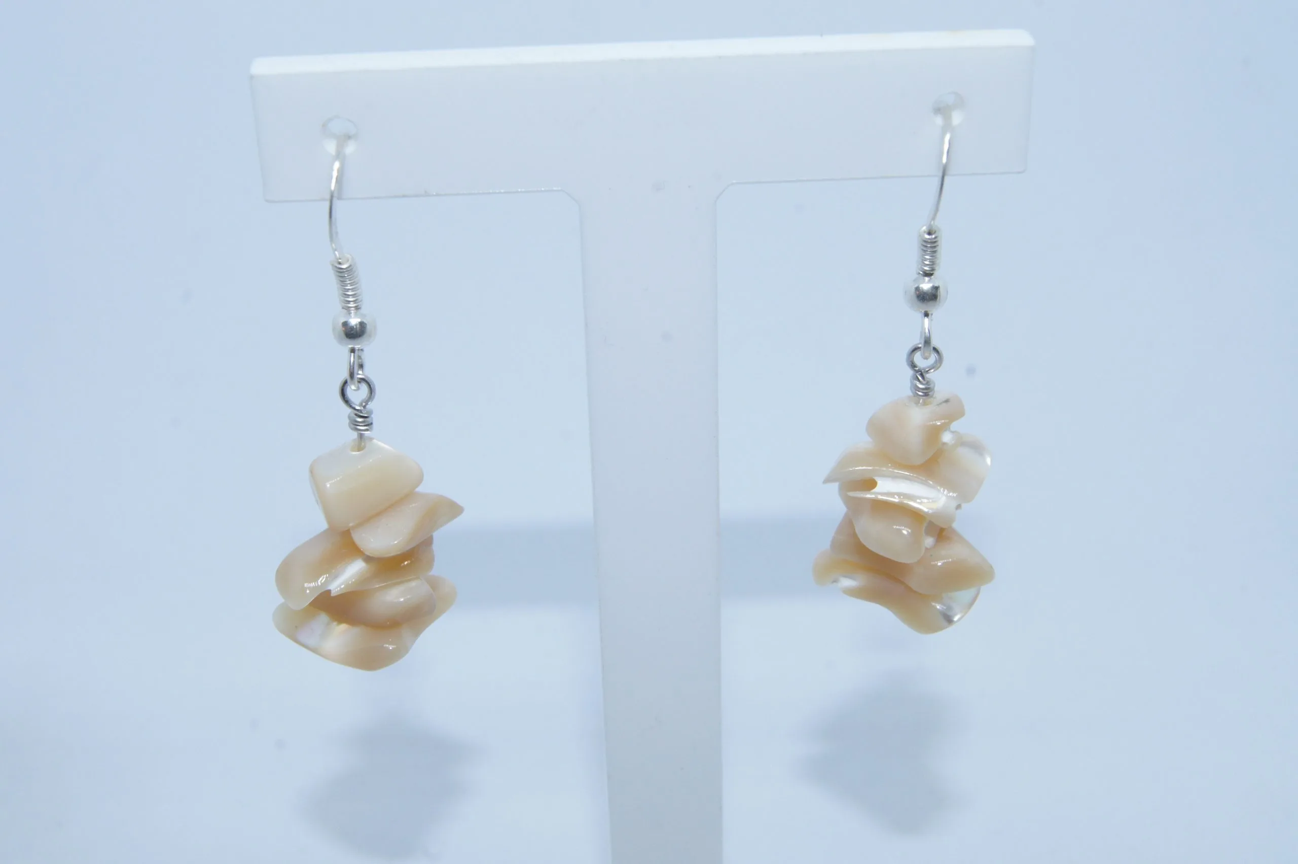 Boucle d'Oreille argent et nacre
