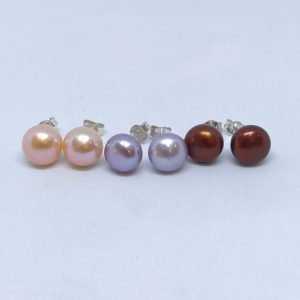 boucles d'oreilles argent et perles d'eau douce