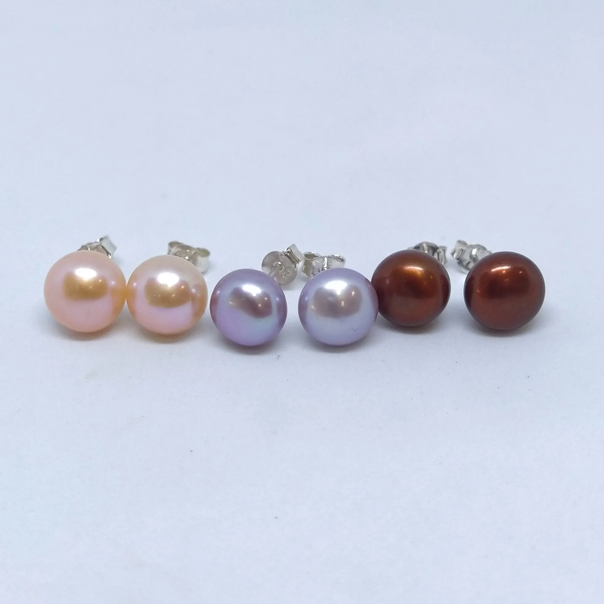 boucles d'oreilles argent et perles d'eau douce