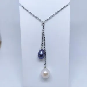 Collier argent et perles eau douce