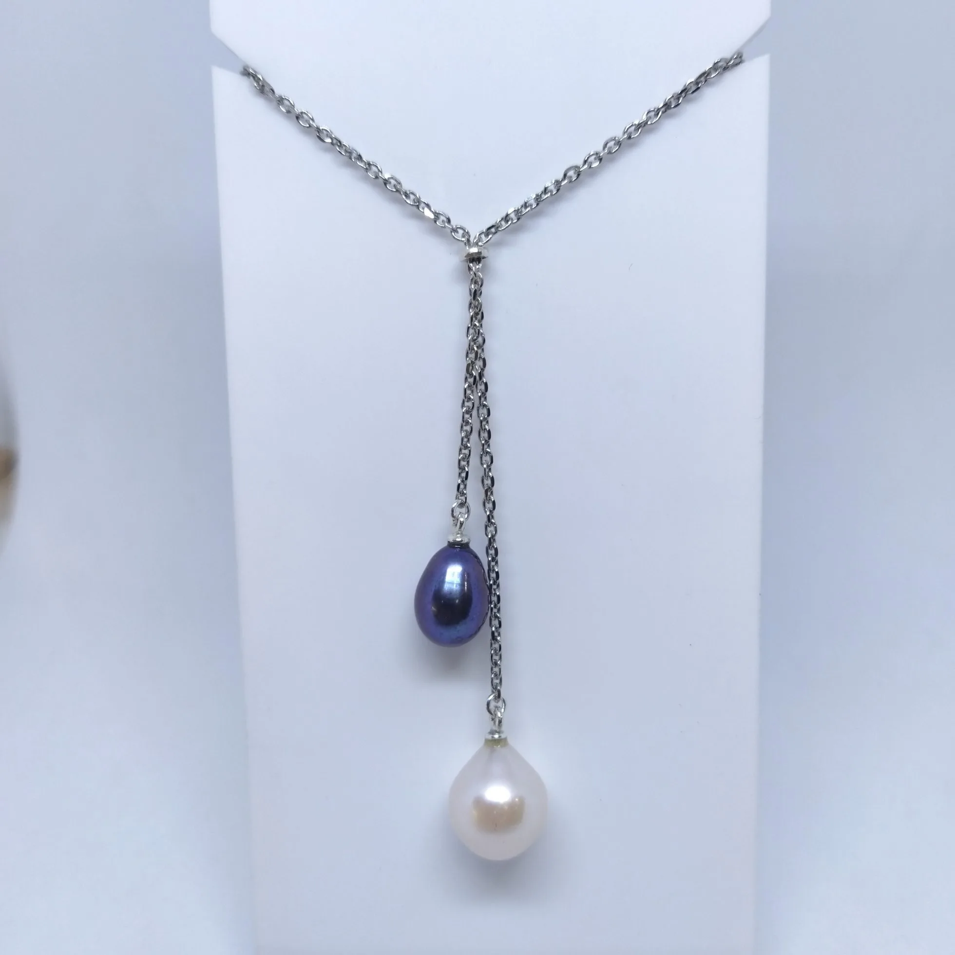 Collier argent et perles eau douce